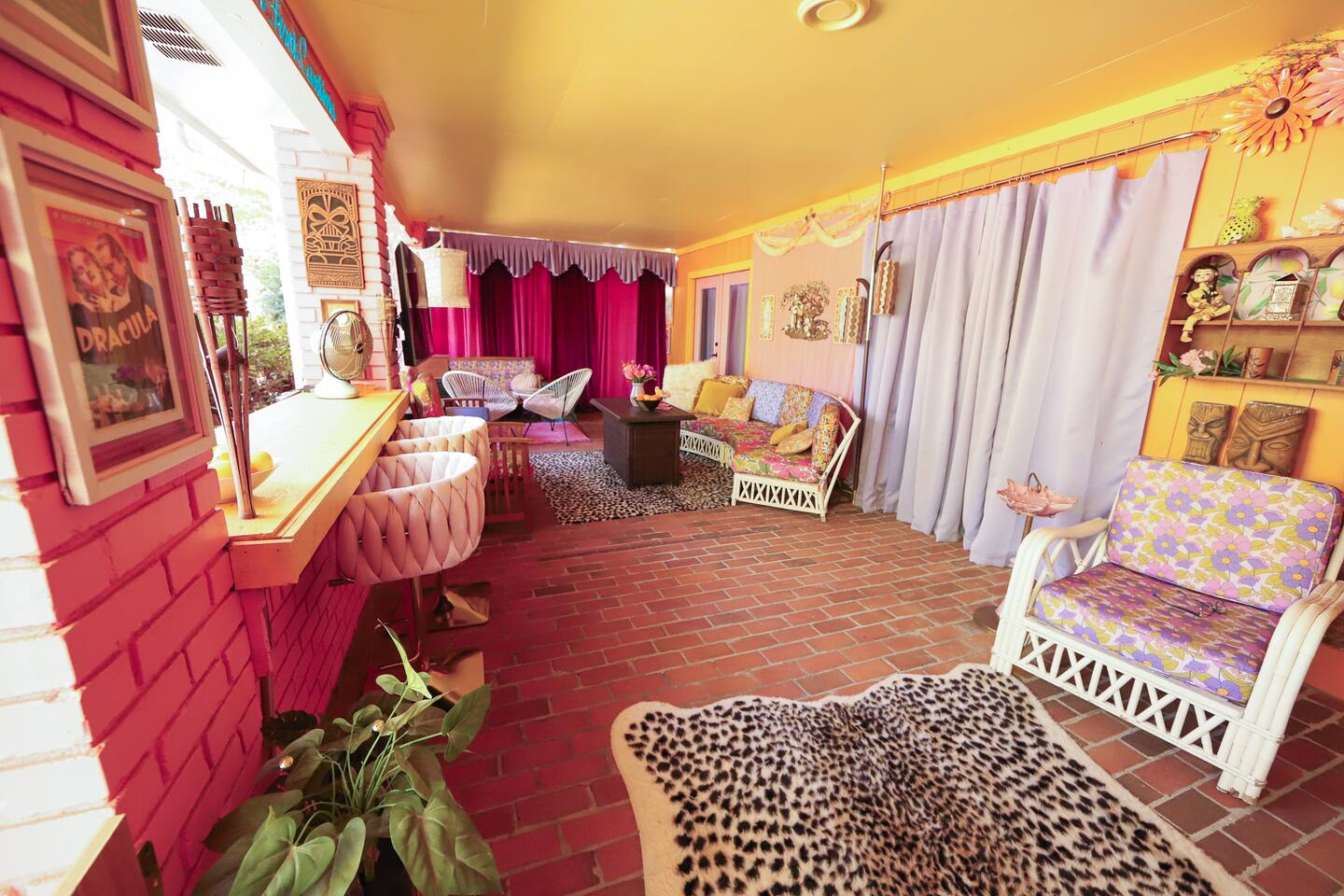 Patio bar and lounge seating